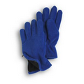 Royal Blue Fleece Zipper Gloves